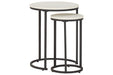 Briarsboro White/Black Accent Table (Set of 2) - A4000225 - Lara Furniture