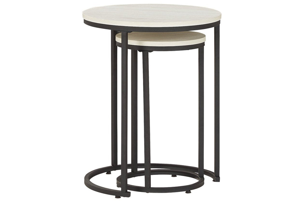 Briarsboro White/Black Accent Table (Set of 2) - A4000225 - Lara Furniture