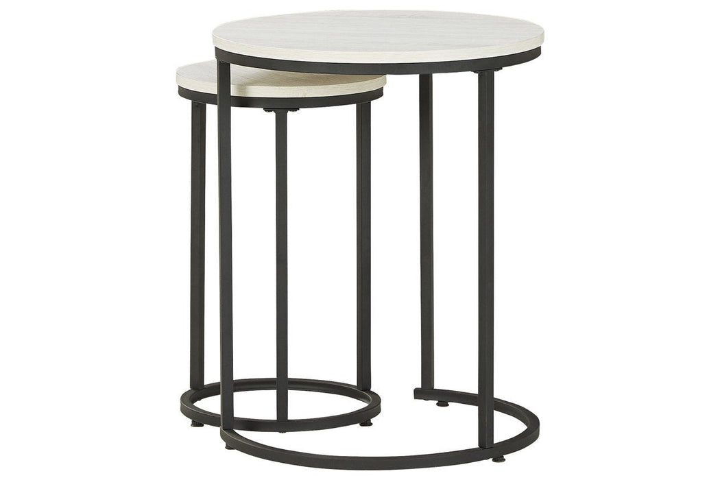 Briarsboro White/Black Accent Table (Set of 2) - A4000225 - Lara Furniture