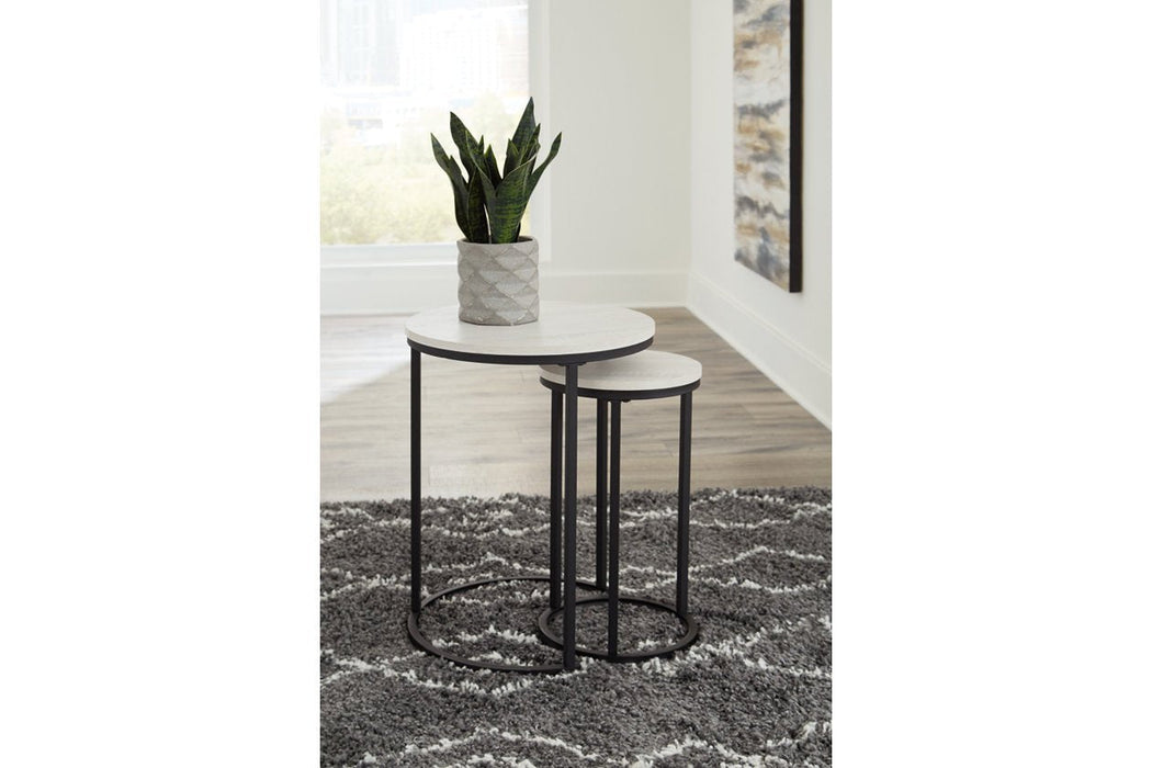 Briarsboro White/Black Accent Table (Set of 2) - A4000225 - Lara Furniture