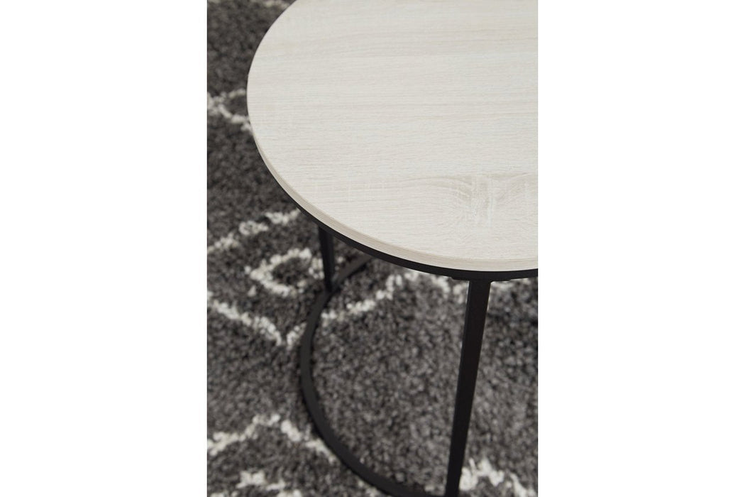 Briarsboro White/Black Accent Table (Set of 2) - A4000225 - Lara Furniture