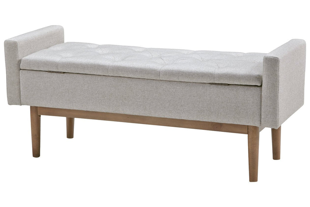 Briarson Beige/Brown Storage Bench - A3000247 - Lara Furniture