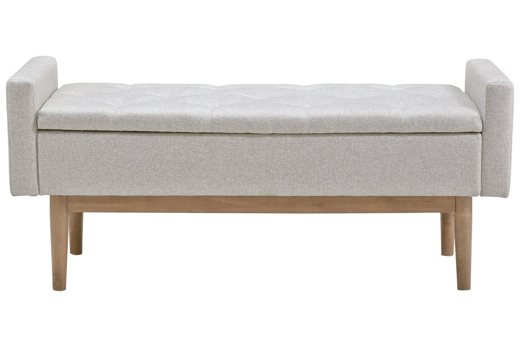 Briarson Beige/Brown Storage Bench - A3000247 - Lara Furniture