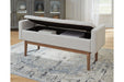 Briarson Beige/Brown Storage Bench - A3000247 - Lara Furniture