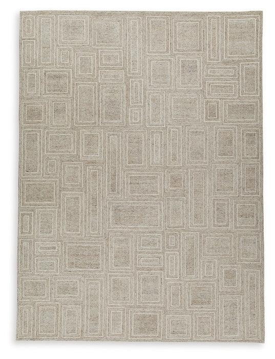 Brickburgh Gray/Ivory/Honey Extra Large Rug - R406900