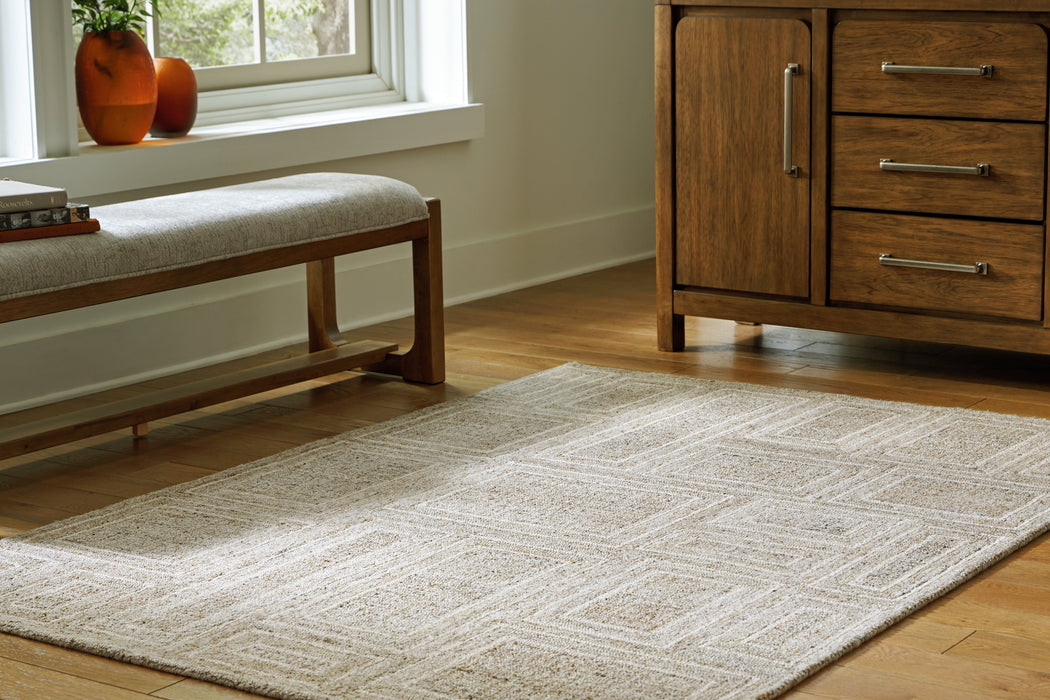 Brickburgh Gray/Ivory/Honey Medium Rug - R406902