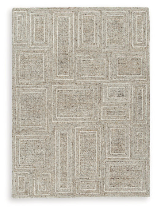 Brickburgh Gray/Ivory/Honey Medium Rug - R406902