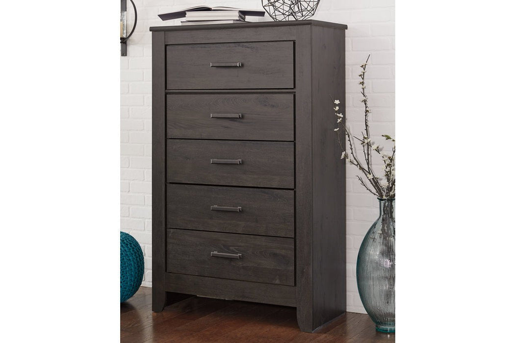 Brinxton Charcoal Chest of Drawers - B249-46 - Lara Furniture