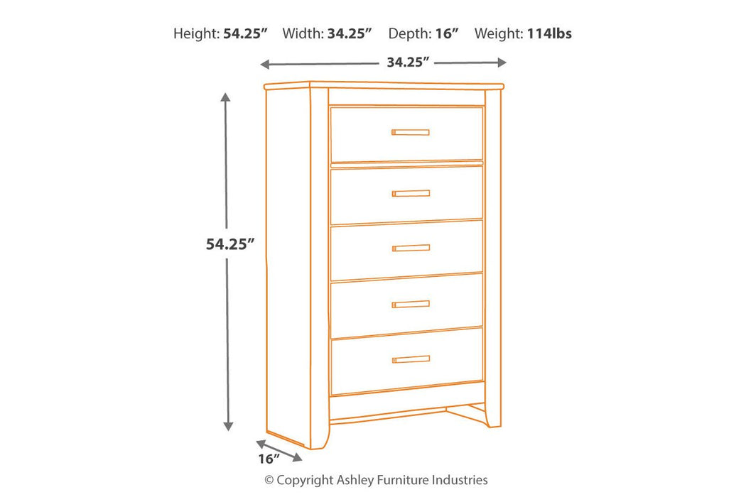 Brinxton Charcoal Chest of Drawers - B249-46 - Lara Furniture