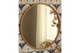 Brocky Gold Finish Accent Mirror - A8010211 - Lara Furniture