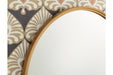 Brocky Gold Finish Accent Mirror - A8010211 - Lara Furniture