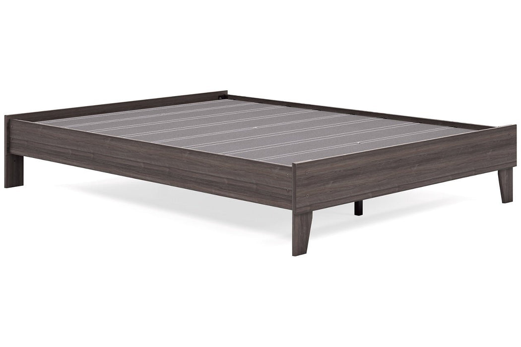 Brymont Dark Gray Queen Platform Bed - EB1011-113 - Lara Furniture