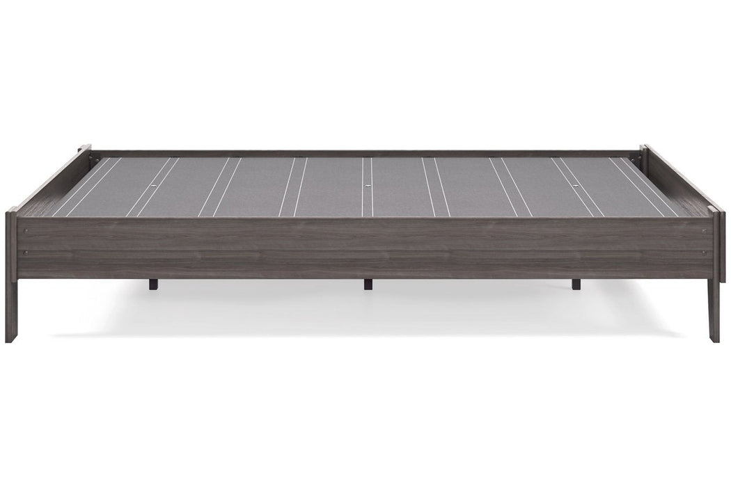 Brymont Dark Gray Queen Platform Bed - EB1011-113 - Lara Furniture