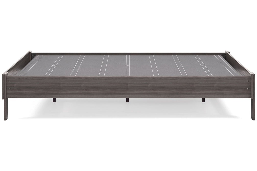 Brymont Dark Gray Queen Platform Bed - EB1011-113 - Lara Furniture