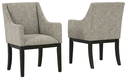 Burkhaus Dining Arm Chair (Set of 2) - D984-01A - Lara Furniture