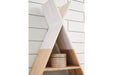 Cadel White/Natural Wall Shelf - A8010201 - Lara Furniture