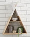 Cadel White/Natural Wall Shelf - A8010201 - Lara Furniture