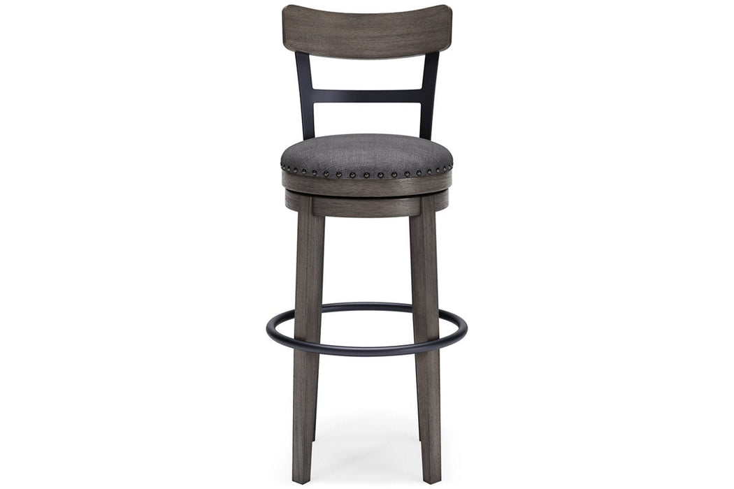 Caitbrook Gray Bar Height Bar Stool - D388-230 - Lara Furniture