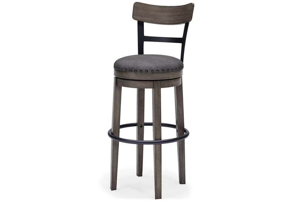 Caitbrook Gray Bar Height Bar Stool - D388-230 - Lara Furniture