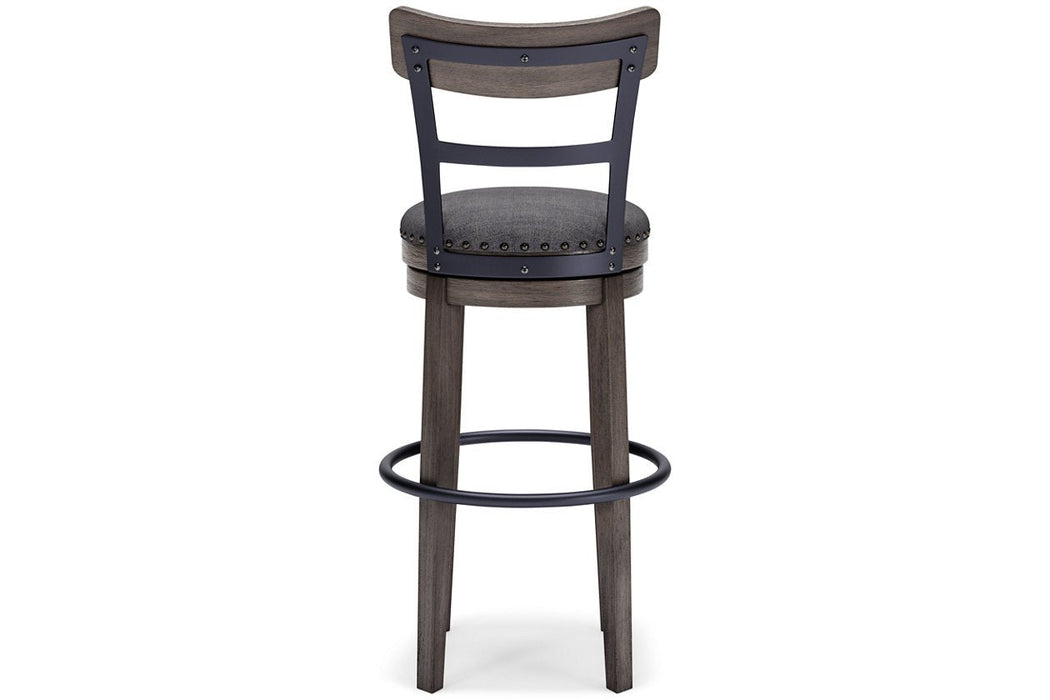 Caitbrook Gray Bar Height Bar Stool - D388-230 - Lara Furniture