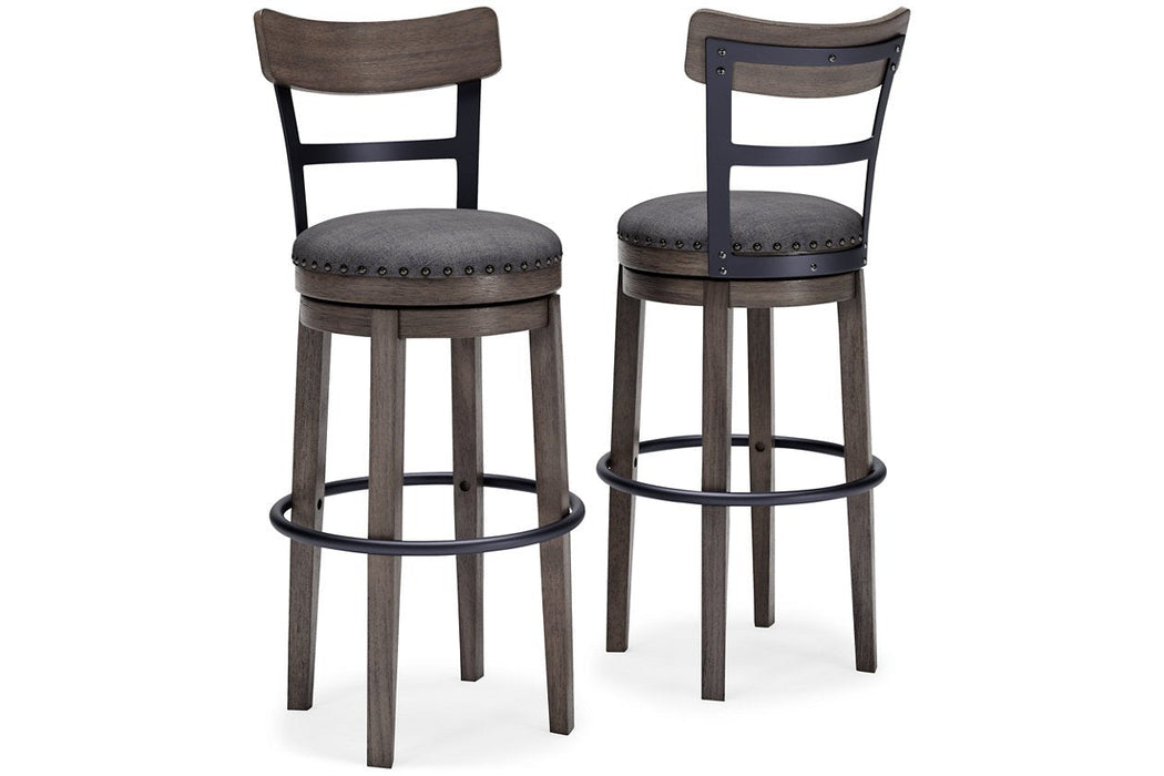 Caitbrook Gray Bar Height Bar Stool - D388-230 - Lara Furniture