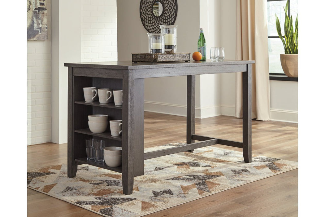 Caitbrook Gray Counter Height Dining Table - D388-13 - Lara Furniture