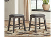 Caitbrook Gray Counter Height Upholstered Bar Stool (Set of 2) - D388-024 - Lara Furniture