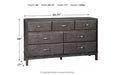 Caitbrook Gray Dresser - B476-31 - Lara Furniture