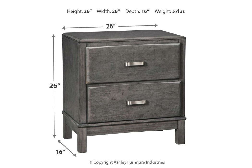 Caitbrook Gray Nightstand - B476-92 - Lara Furniture