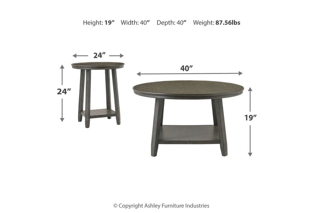 Caitbrook Gray Table (Set of 3) - T188-13 - Lara Furniture