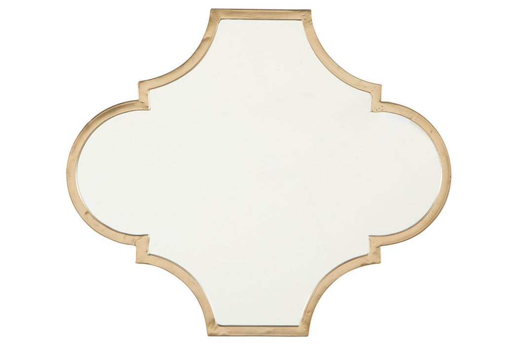 Callie Gold Finish Accent Mirror - A8010155 - Lara Furniture