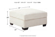 Cambri Snow Ottoman With Storage - 9280111 - Lara Furniture