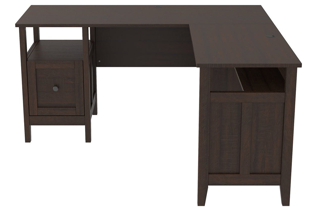 Camiburg Warm Brown 58" Home Office Desk - H283-34 - Lara Furniture