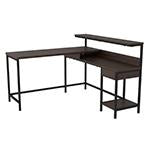 Camiburg Warm Brown Home Office L-Desk with Storage - H283-24 - Lara Furniture