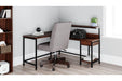 Camiburg Warm Brown Home Office L-Desk with Storage - H283-24 - Lara Furniture