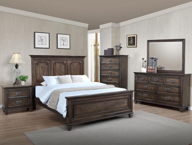 Campbell Brown Panel Bedroom Set *** - Lara Furniture