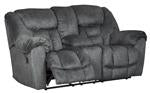 Capehorn Granite Reclining Loveseat with Console - 7690294 - Lara Furniture