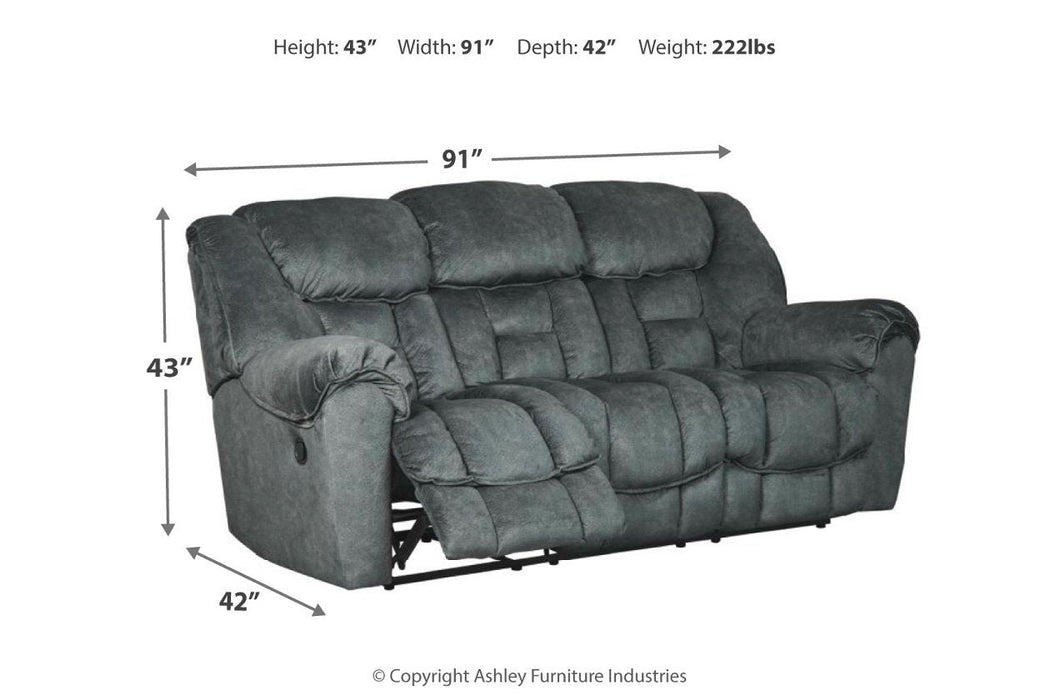 Capehorn Granite Reclining Sofa - 7690288 - Lara Furniture