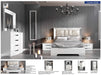 Carmen Bed White Queen - Lara Furniture