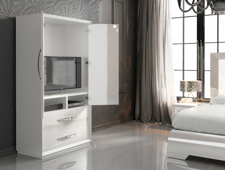 Carmen Bedroom White Set - Lara Furniture