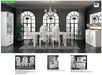 Carmen White Dining Room Set - Lara Furniture