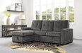 Carolina Gray Reversible Sleeper Sectional with Storage - 9402DGY*SC - Lara Furniture