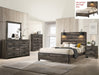 Carter Brown Full Panel Bed - B6800-F-BED - Lara Furniture