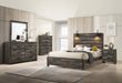 Carter Brown Platform Bedroom Set - Lara Furniture