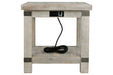 Carynhurst White Wash Gray End Table - T757-3 - Lara Furniture