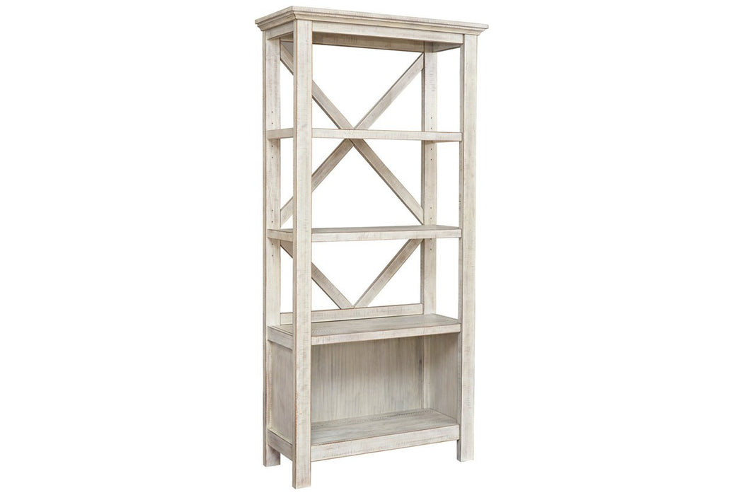 Carynhurst Whitewash 75" Bookcase - H755-17 - Lara Furniture