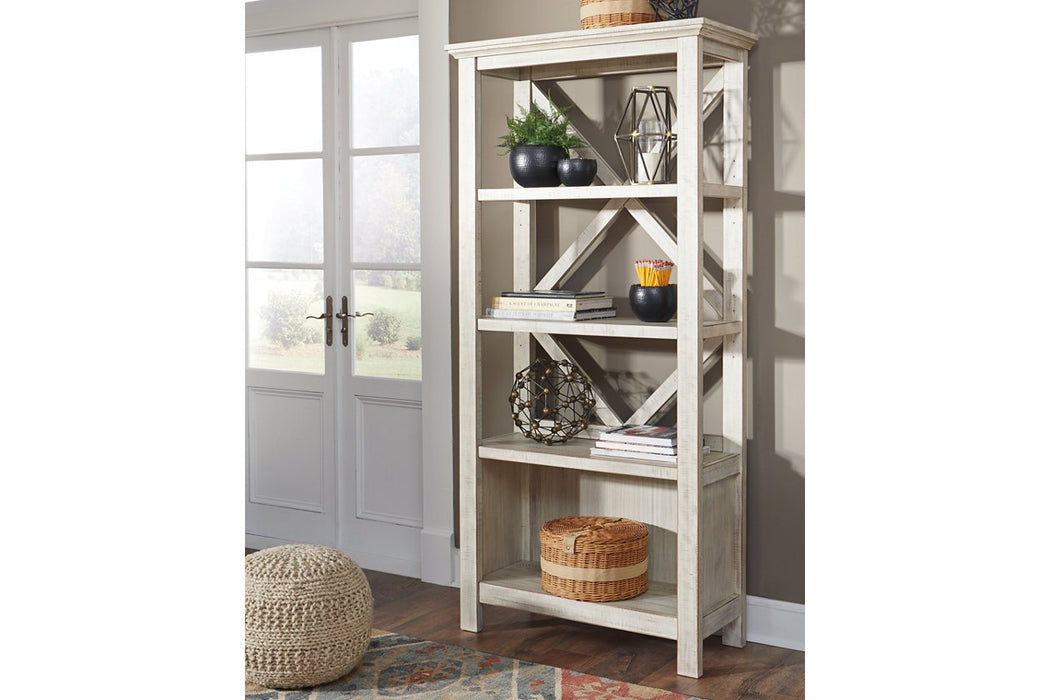 Carynhurst Whitewash 75" Bookcase - H755-17 - Lara Furniture