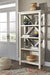 Carynhurst Whitewash 75" Bookcase - H755-17 - Lara Furniture