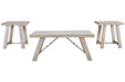 Carynhurst Whitewash Table (Set of 3) - T356-13 - Lara Furniture