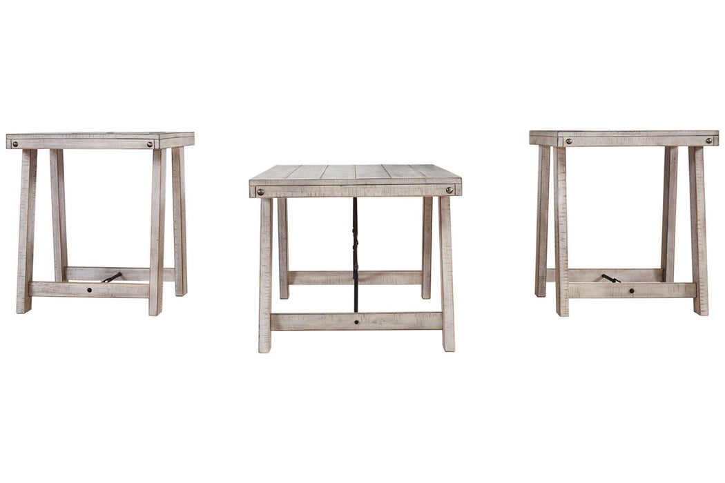 Carynhurst Whitewash Table (Set of 3) - T356-13 - Lara Furniture